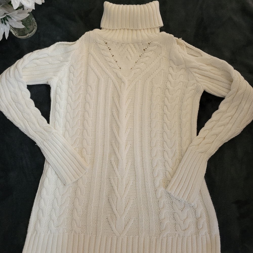 Soft Cable Knit Peekaboo Shoulders